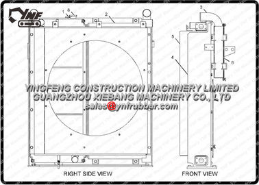 satın al 2364430  Ağır Ekipman Radyatör 320C Ekskavatör Parçaları Alüminyum Malzeme online manufacture