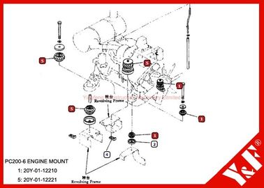 satın al OEM Komatsu Yedek Parça PC200-6 Motor Montaj 20Y-01-12210 20Y-01-12221 online manufacture