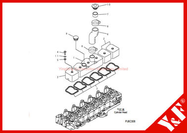 satın al Komatsu Ekskavatör Parça PC200-7 6732-11-8181 CONTA 6130-12-8720 HORTUM 6130-12-8610 CAP 6D102 Motor online manufacture
