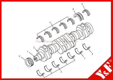 satın al İnşaat Ekipmanları Komatsu Ekskavatör Parçaları Krank Ass'y 6732-31-1211 Dişli online manufacture