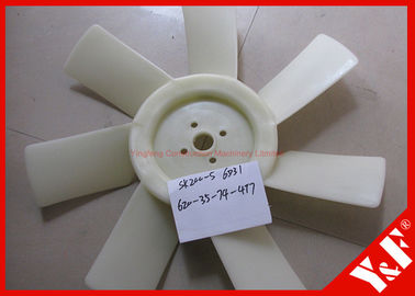 OEM Kato Kobelco SK200-5 6D31 ME018185 Motor Ekskavatör Yedek parça Motor Plastik Soğutma Fanı Blade