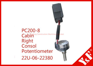 Komatsu Ekskavatör Elektrik Parçaları PC200-8 Kabin Sağ Konsol Potansiyometre 22U-06-22380