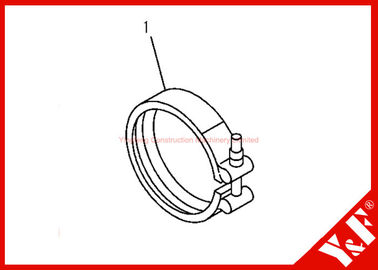 Komatsu Ekskavatör Parça PC200-7 6732-81-8220 KELEPÇE 6D102 Motor