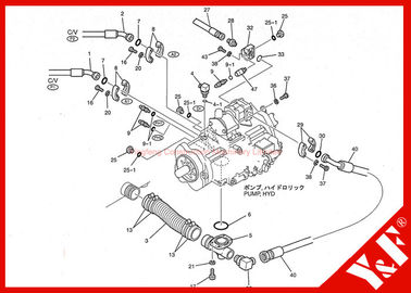 KOBELCO SENSÖRÜ BASIN LC52S00012P1 Ekskavatör Aksesuarlar Yüksek Basınç Sensörü