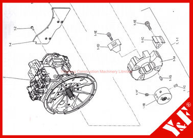 2418R660S001 Kobelco Ekskavatör Parçaları Kobelco SK460-8 ekskavatör düzeltmek